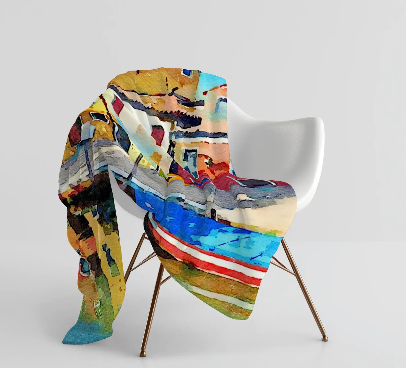 Burano Fleecedecke von Massimo Frascogna