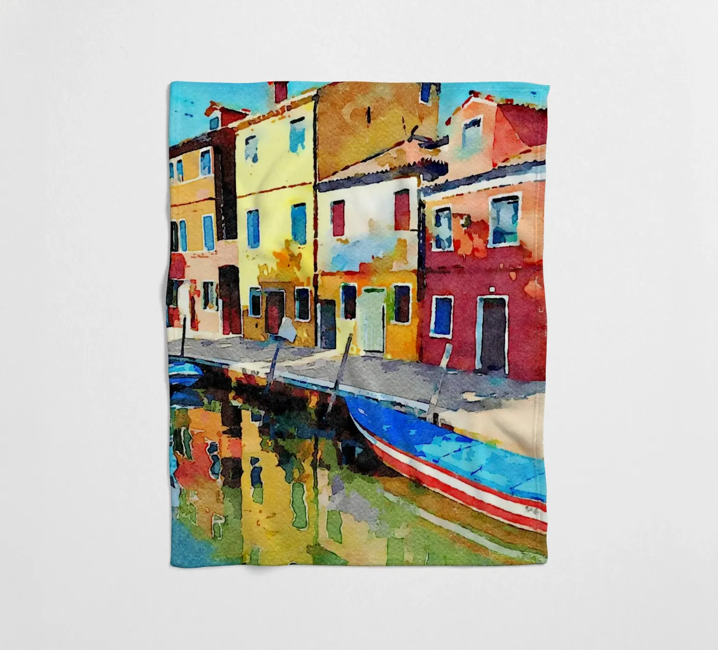 Burano Fleecedecke von Massimo Frascogna