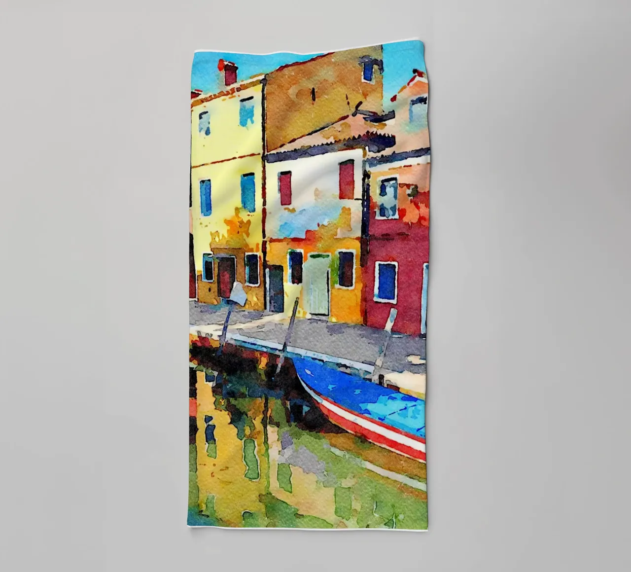 Burano toalla de baño de Massimo Frascogna