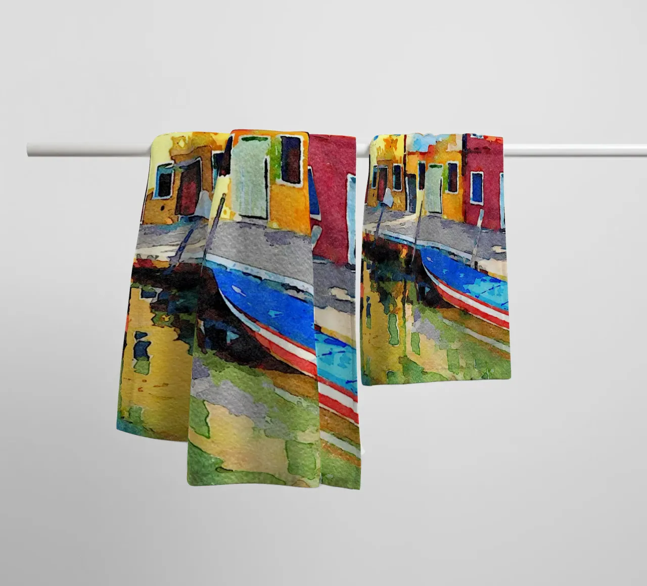 Burano toalla de baño de Massimo Frascogna