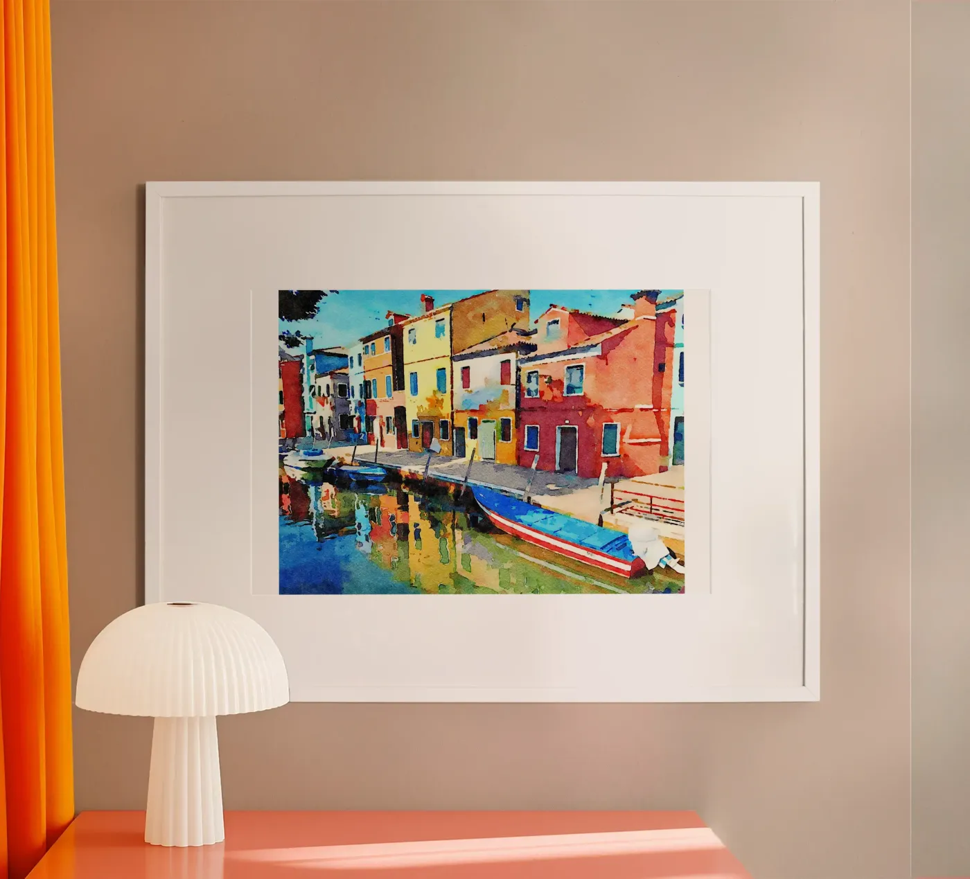 Burano poster by Massimo Frascogna
