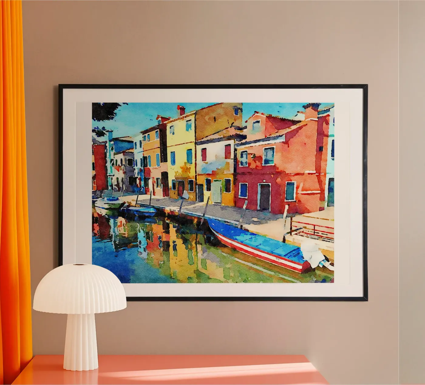 Burano poster by Massimo Frascogna