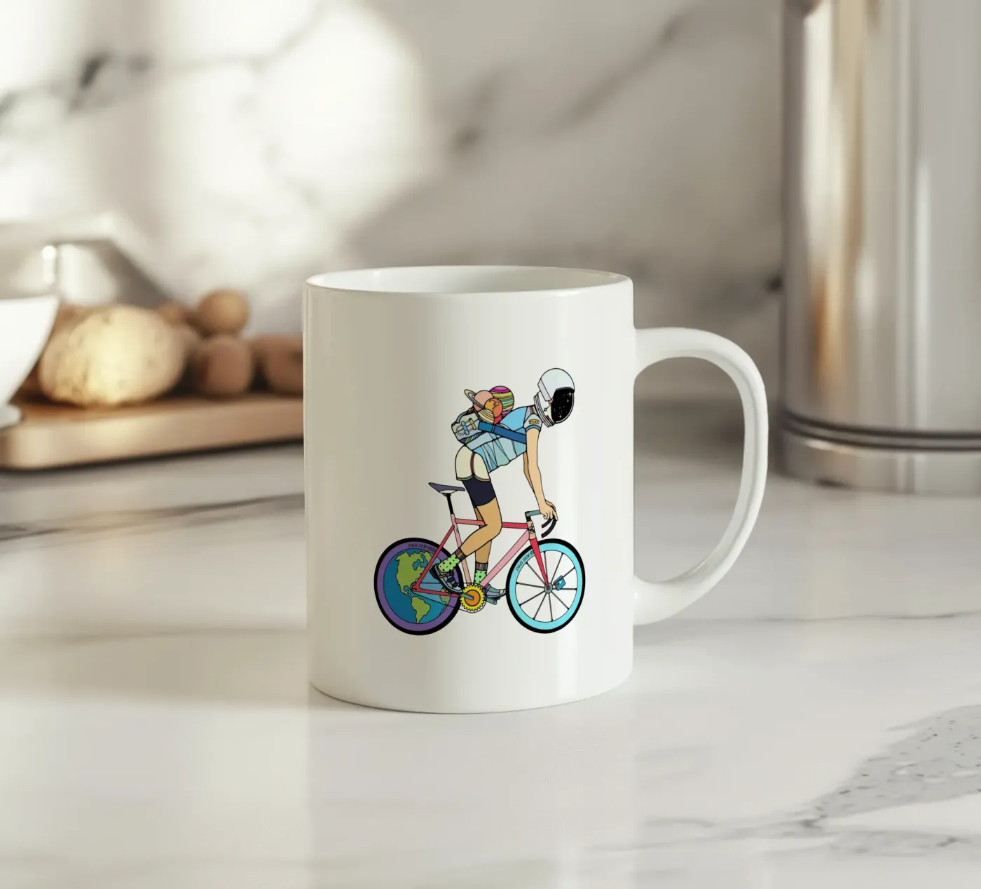 The Explorer ceramic mug by The Cyclist