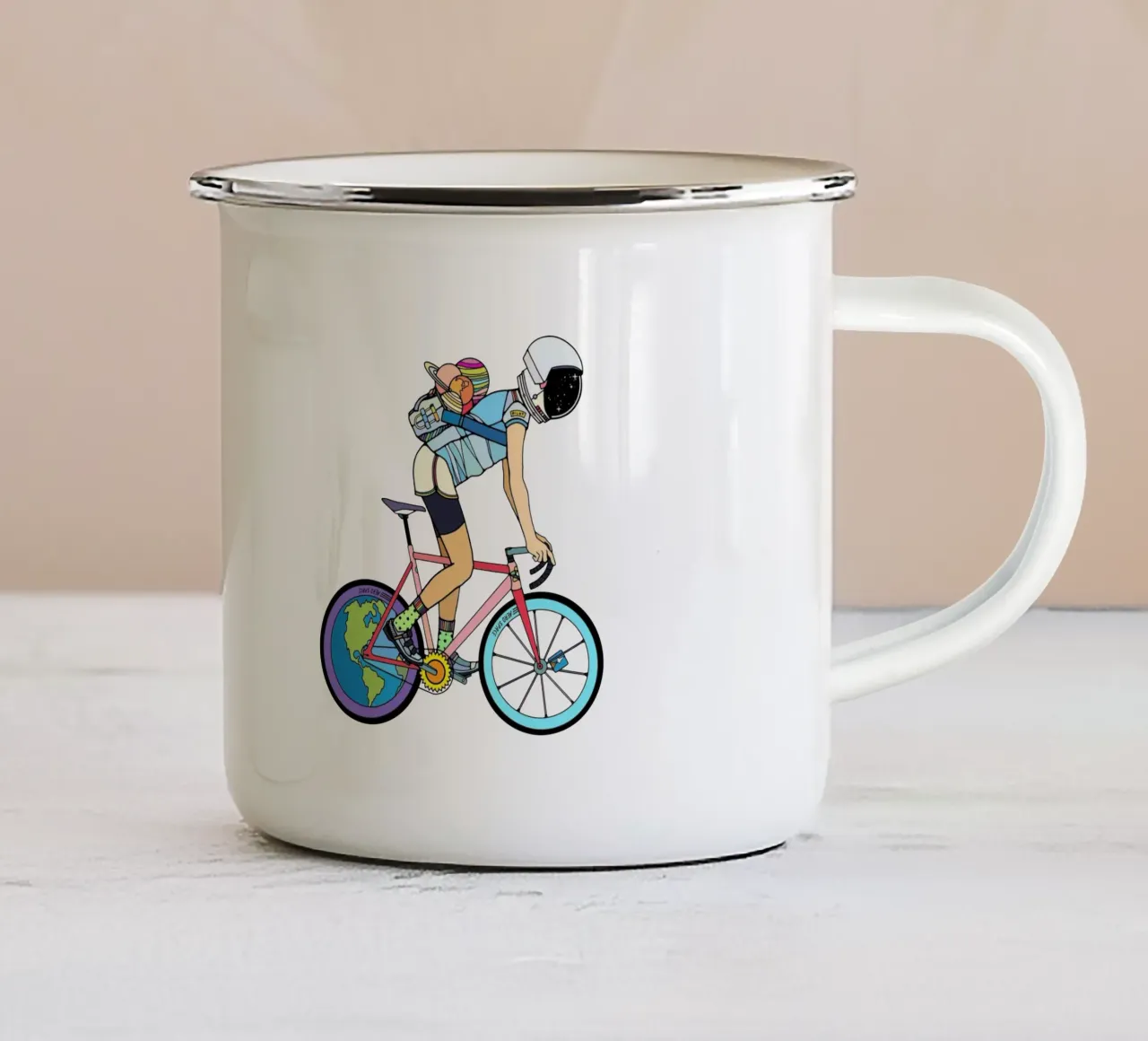 L'esploratore tazza in smalto da The Cyclist