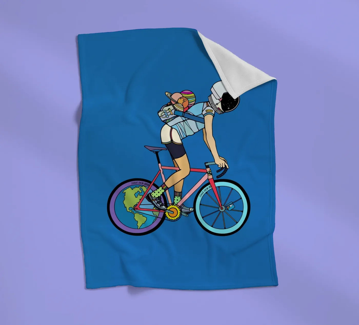 Der Entdecker Fleecedecke von The Cyclist