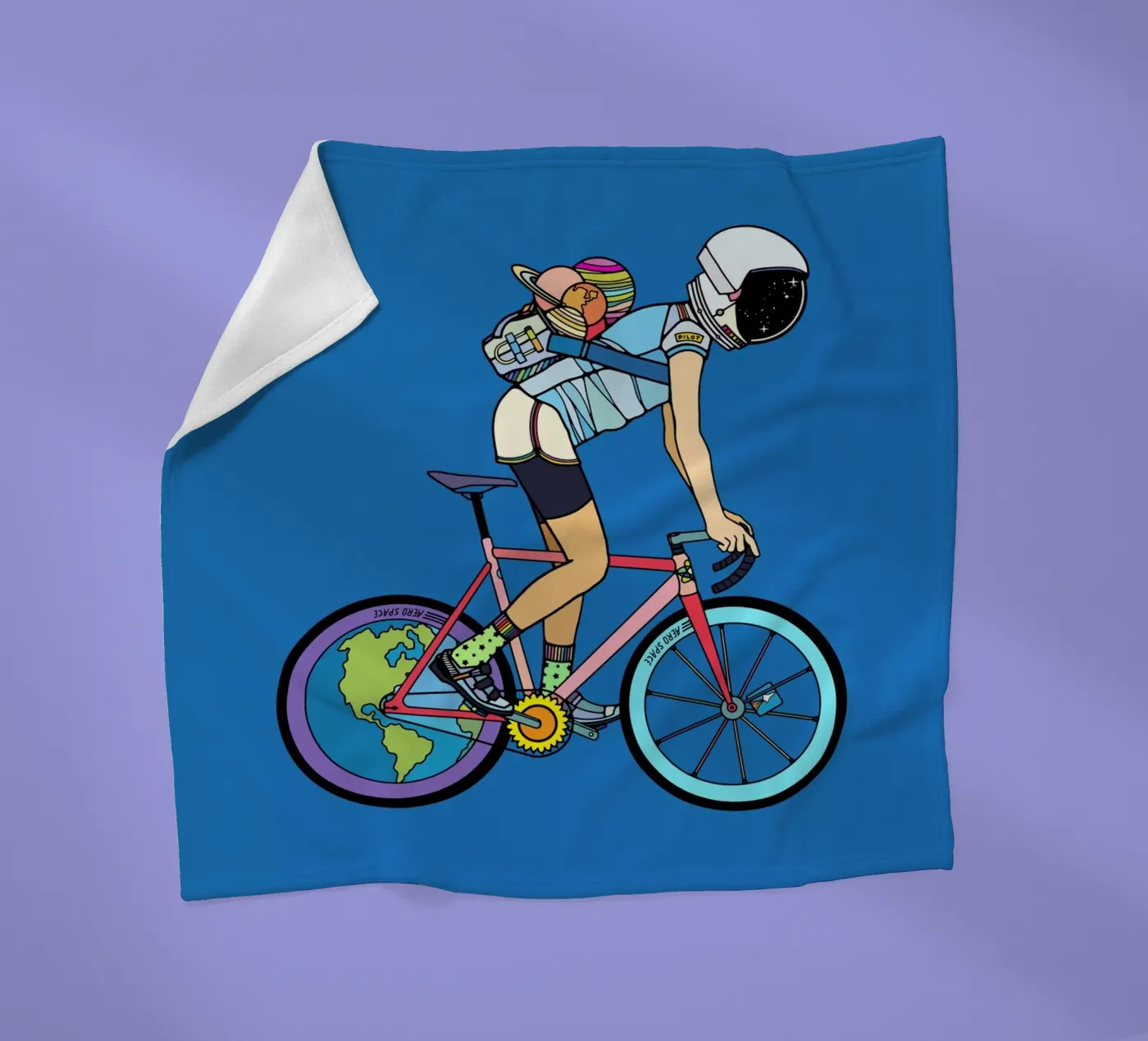 Der Entdecker Fleecedecke von The Cyclist