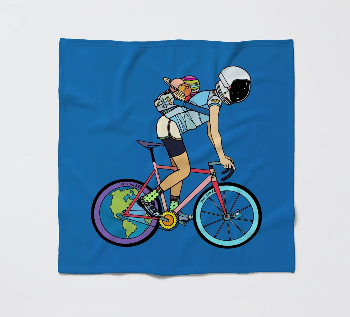 Der Entdecker Fleecedecke von The Cyclist