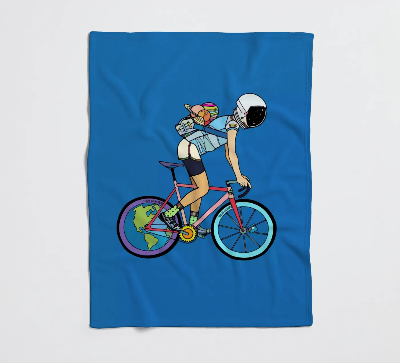 Der Entdecker Fleecedecke von The Cyclist