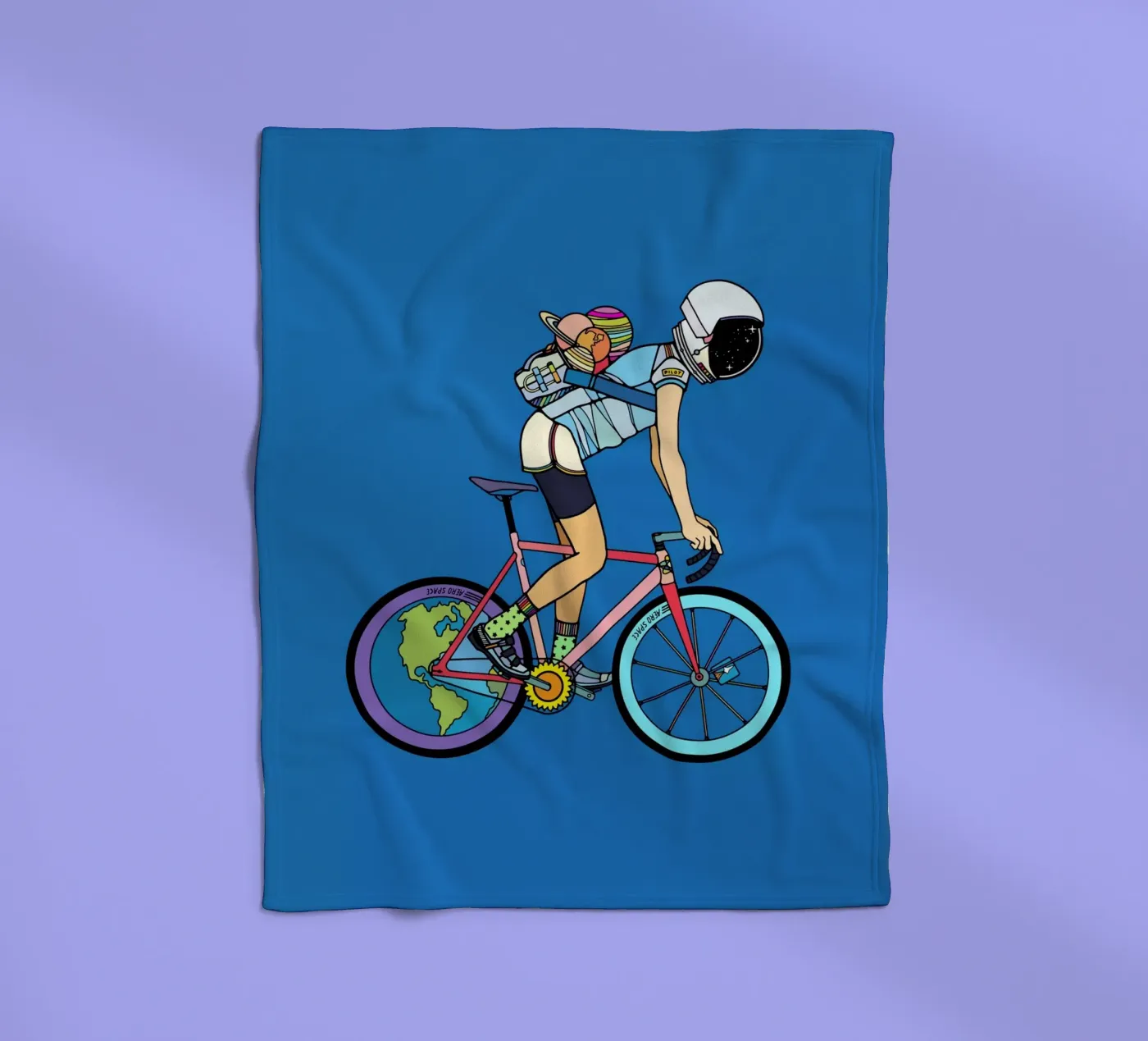 Der Entdecker Fleecedecke von The Cyclist