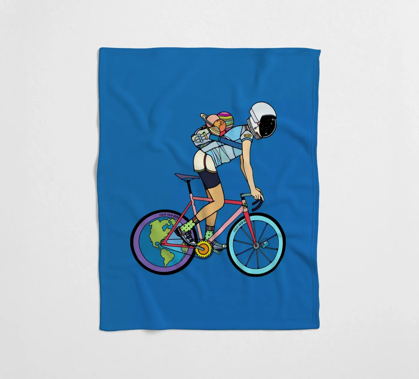 Der Entdecker Fleecedecke von The Cyclist