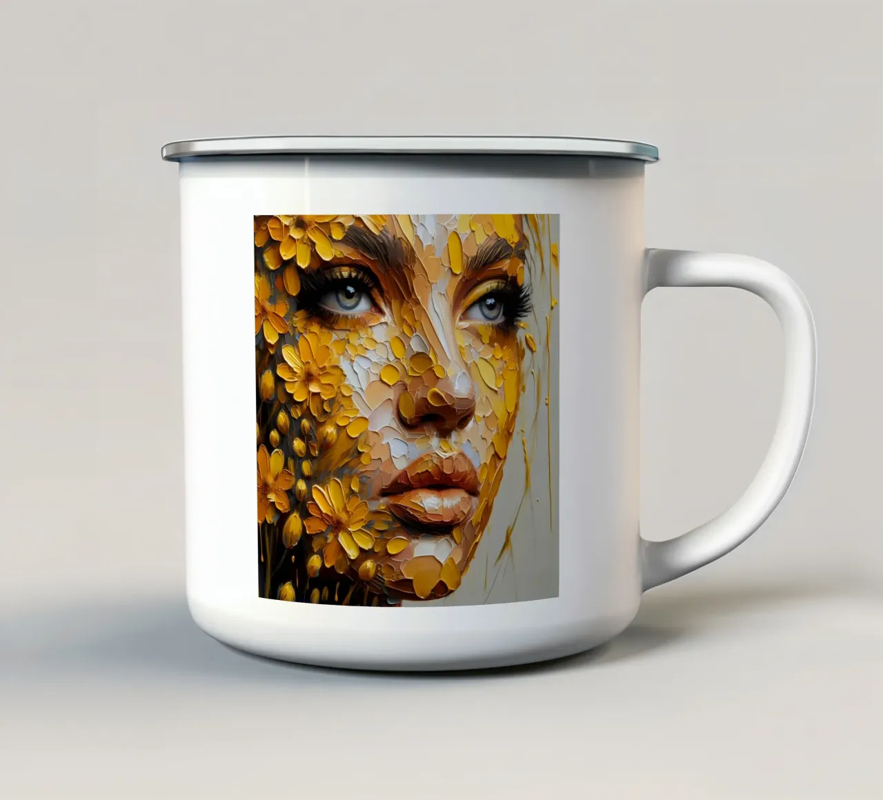 RITRATTO SELVAGGIO tazza in smalto da ARTOMATIC