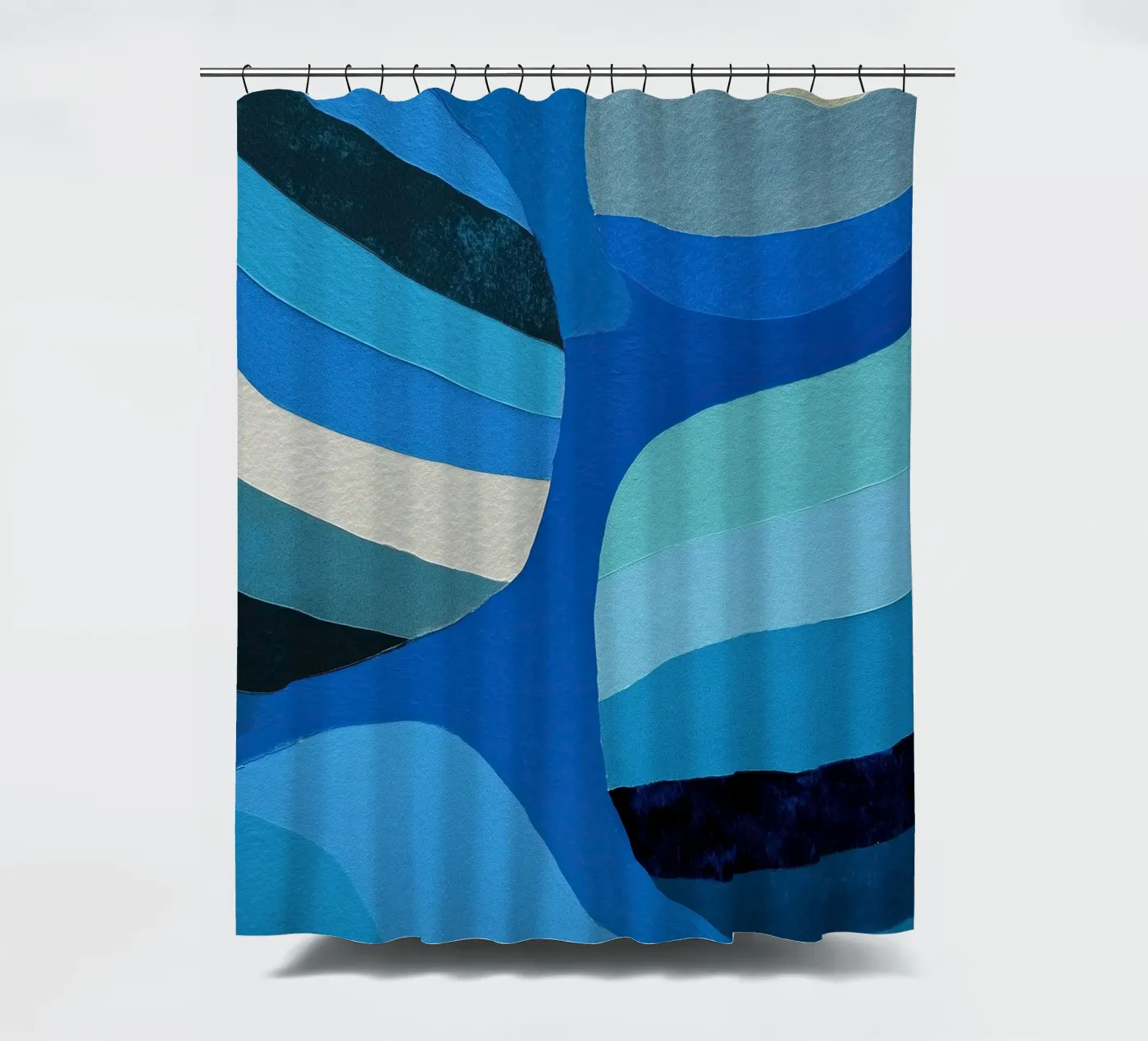 Azure Current Duschvorhang von Sienna Atelier