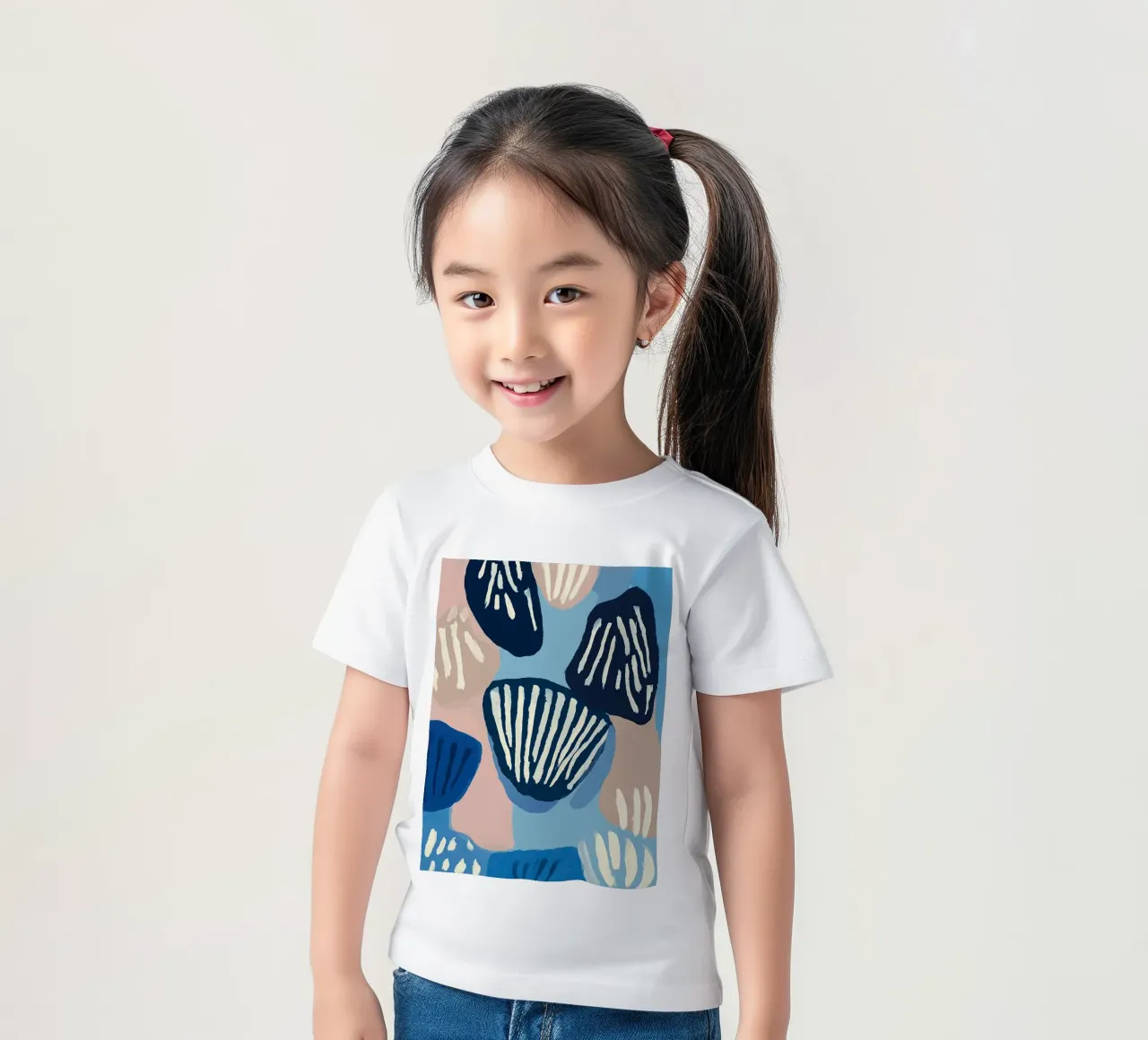 Shell Geometry Kinder T-Shirt von Sienna Atelier