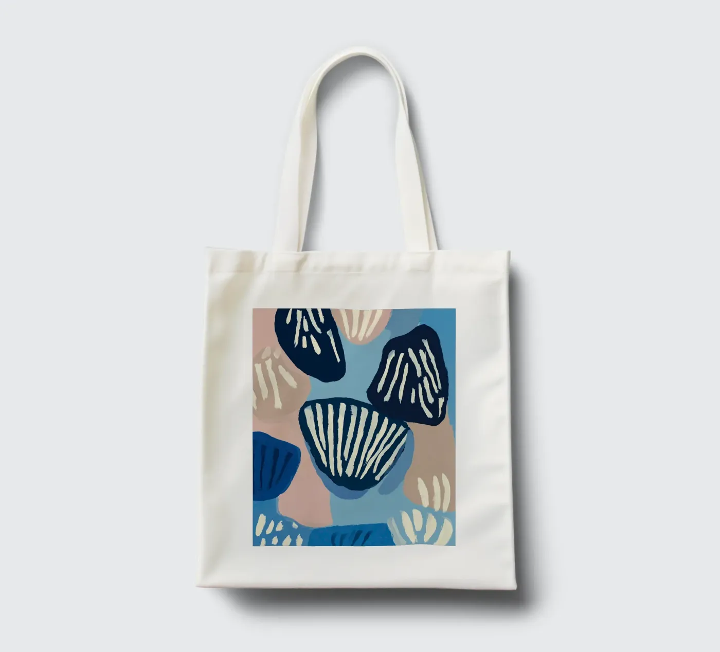 Shell Geometry tote bag by Sienna Atelier