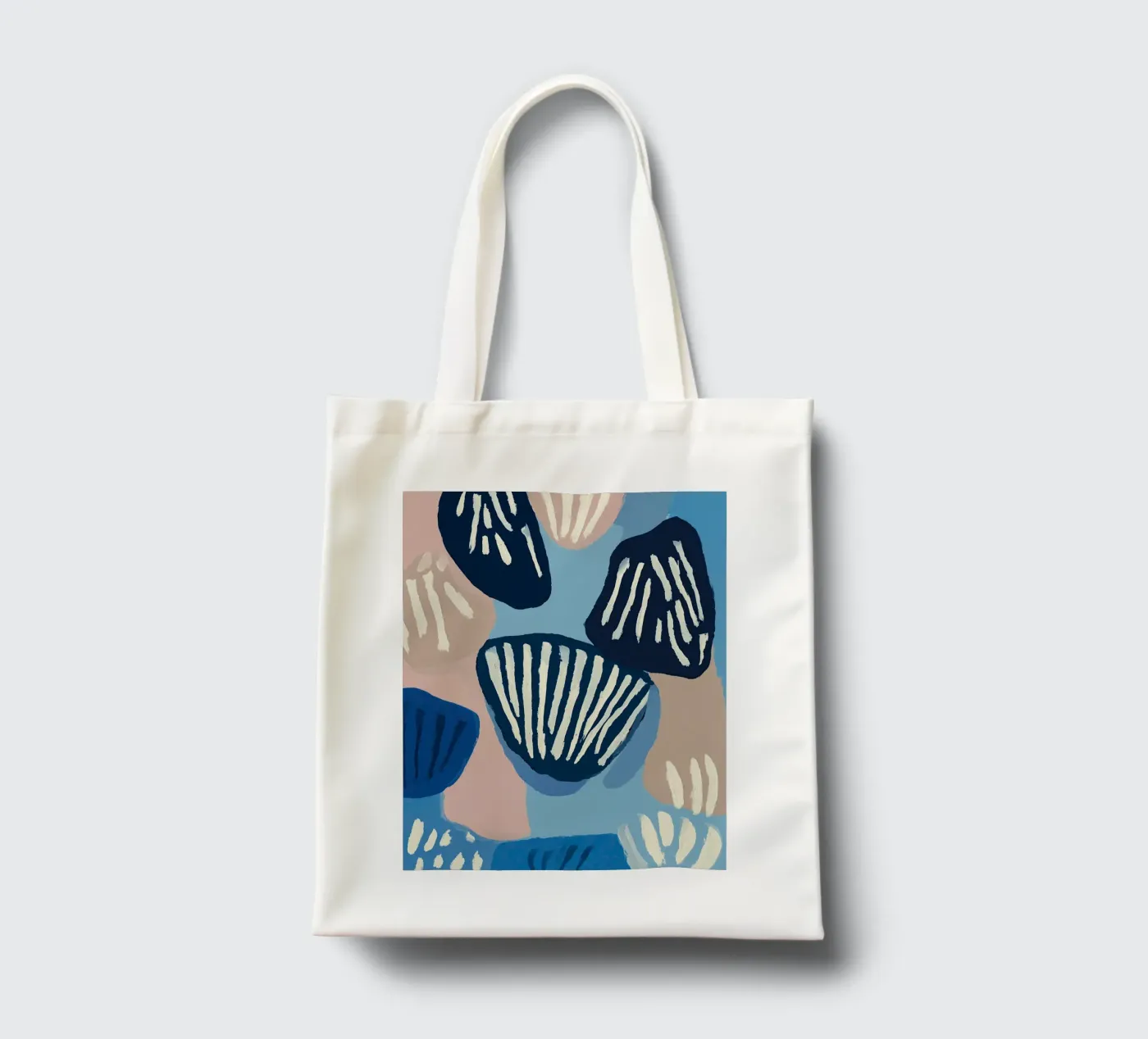 Shell Geometry tote bag by Sienna Atelier