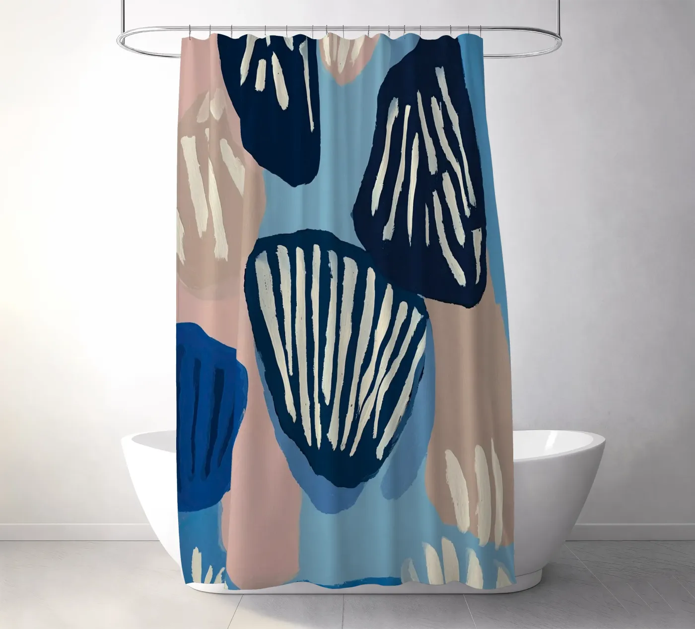 Shell Geometry Duschvorhang von Sienna Atelier