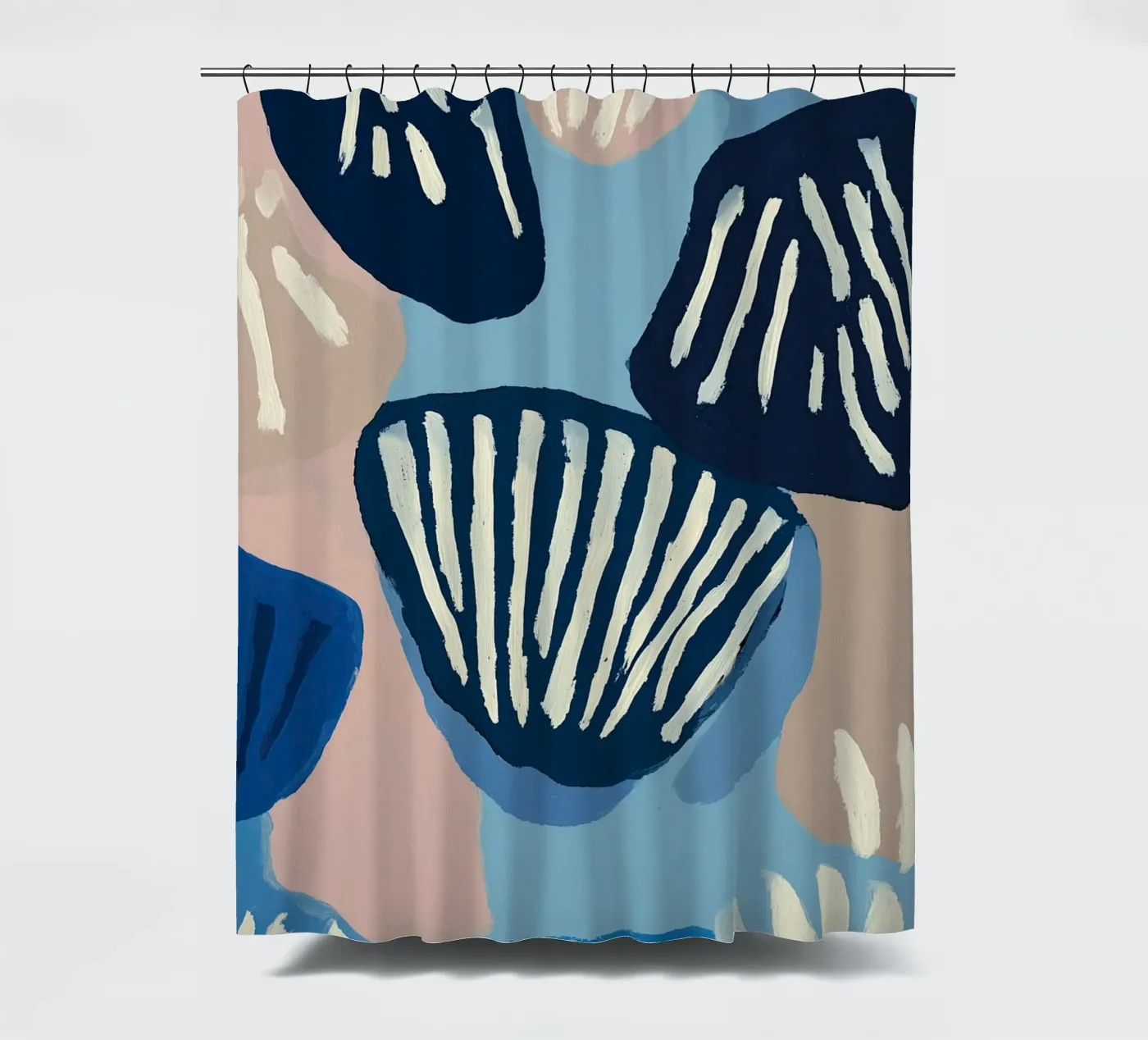 Shell Geometry Duschvorhang von Sienna Atelier
