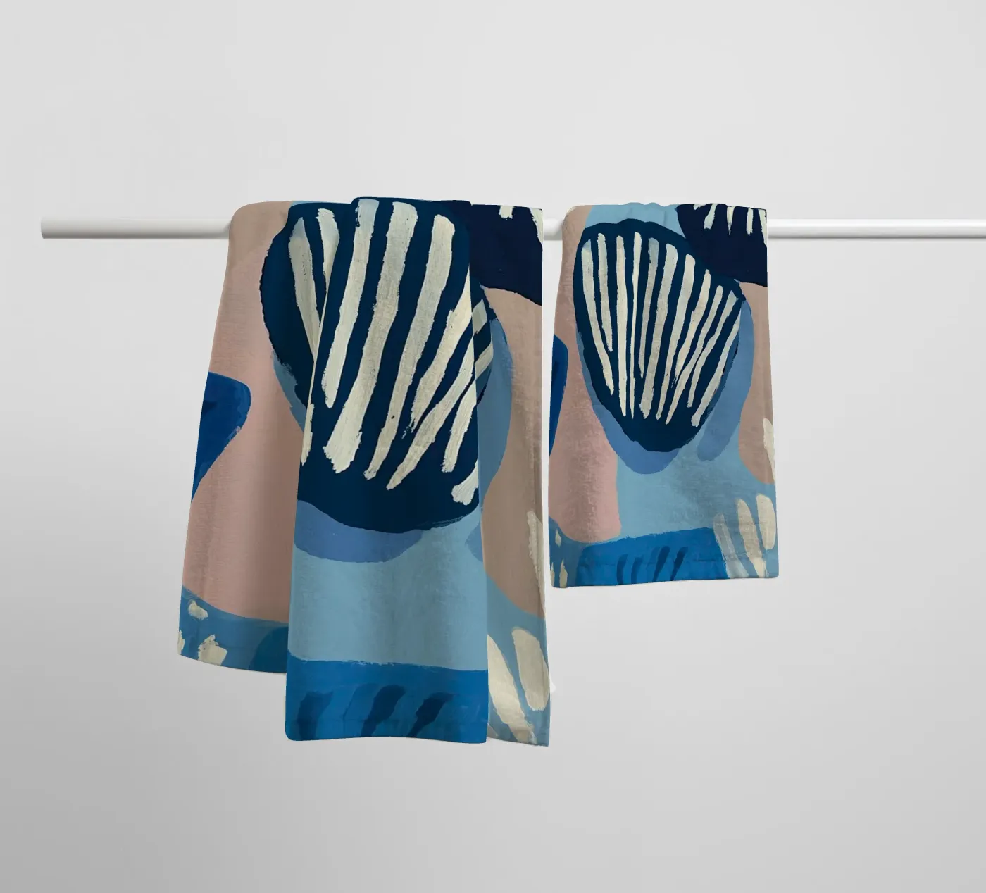 Shell Geometry towel by Sienna Atelier