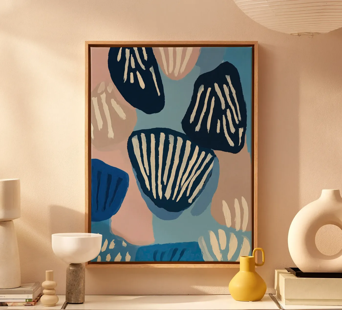 Shell Geometry Leinwand von Sienna Atelier