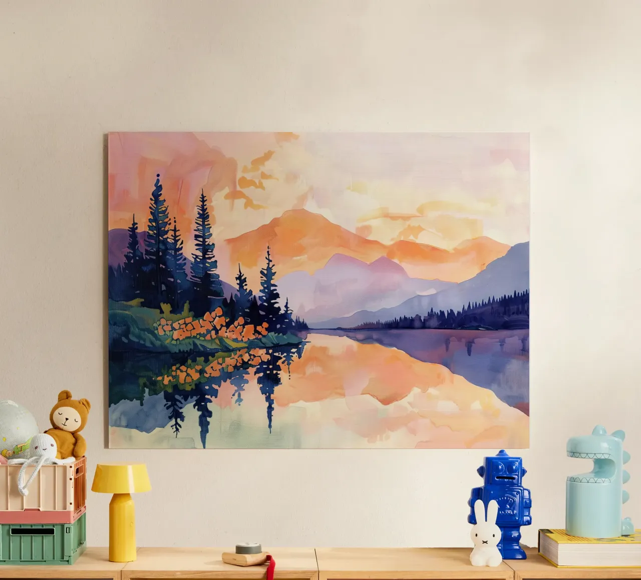 Golden Alpine Reflection plexiglass da softsoul