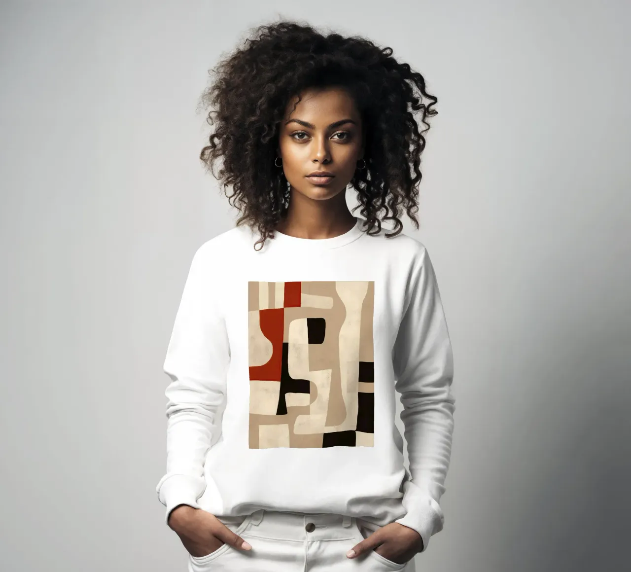 Interlocking Forms Sweatshirt von Nadjaa