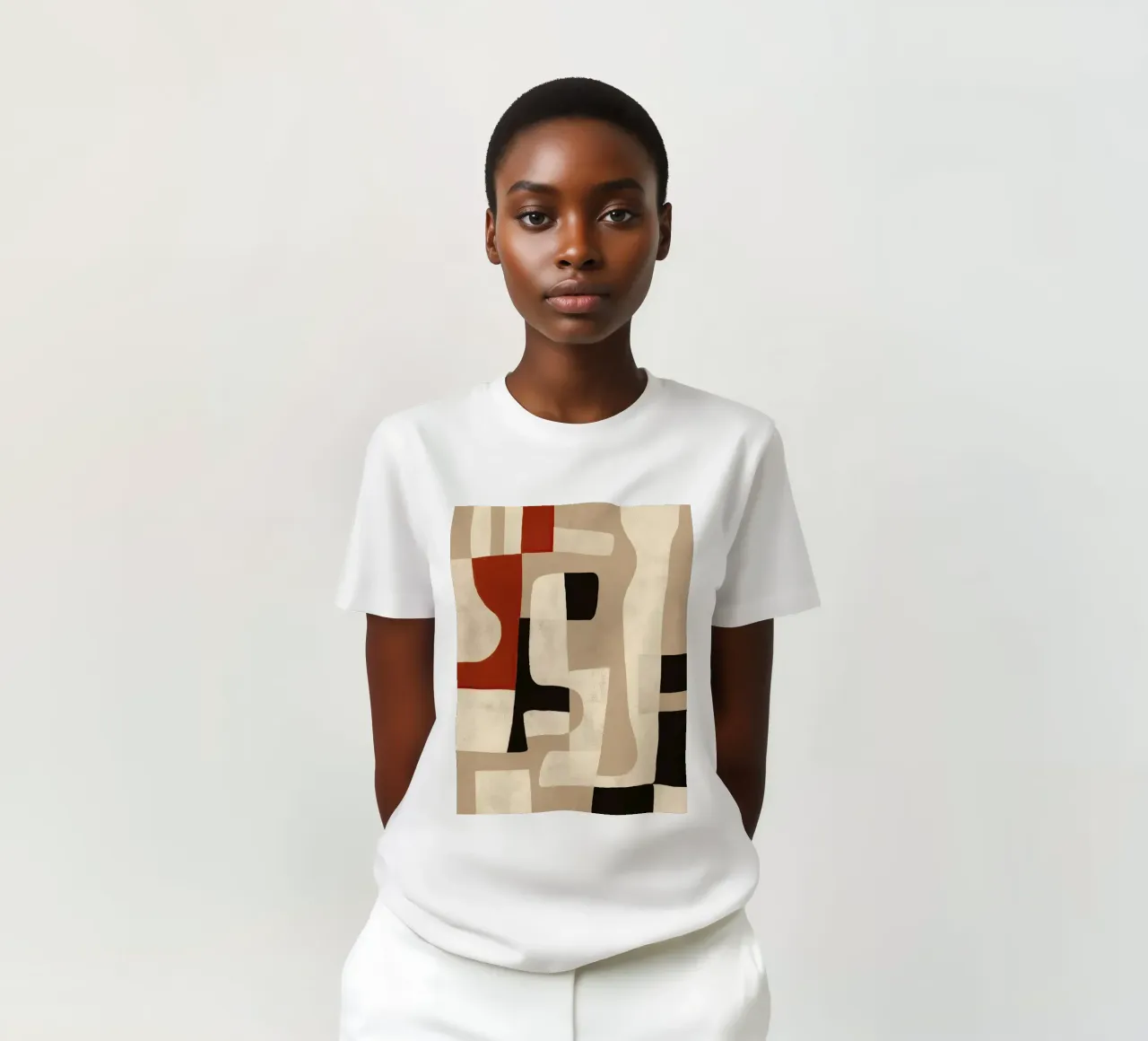 Interlocking Forms t-shirt van Nadjaa