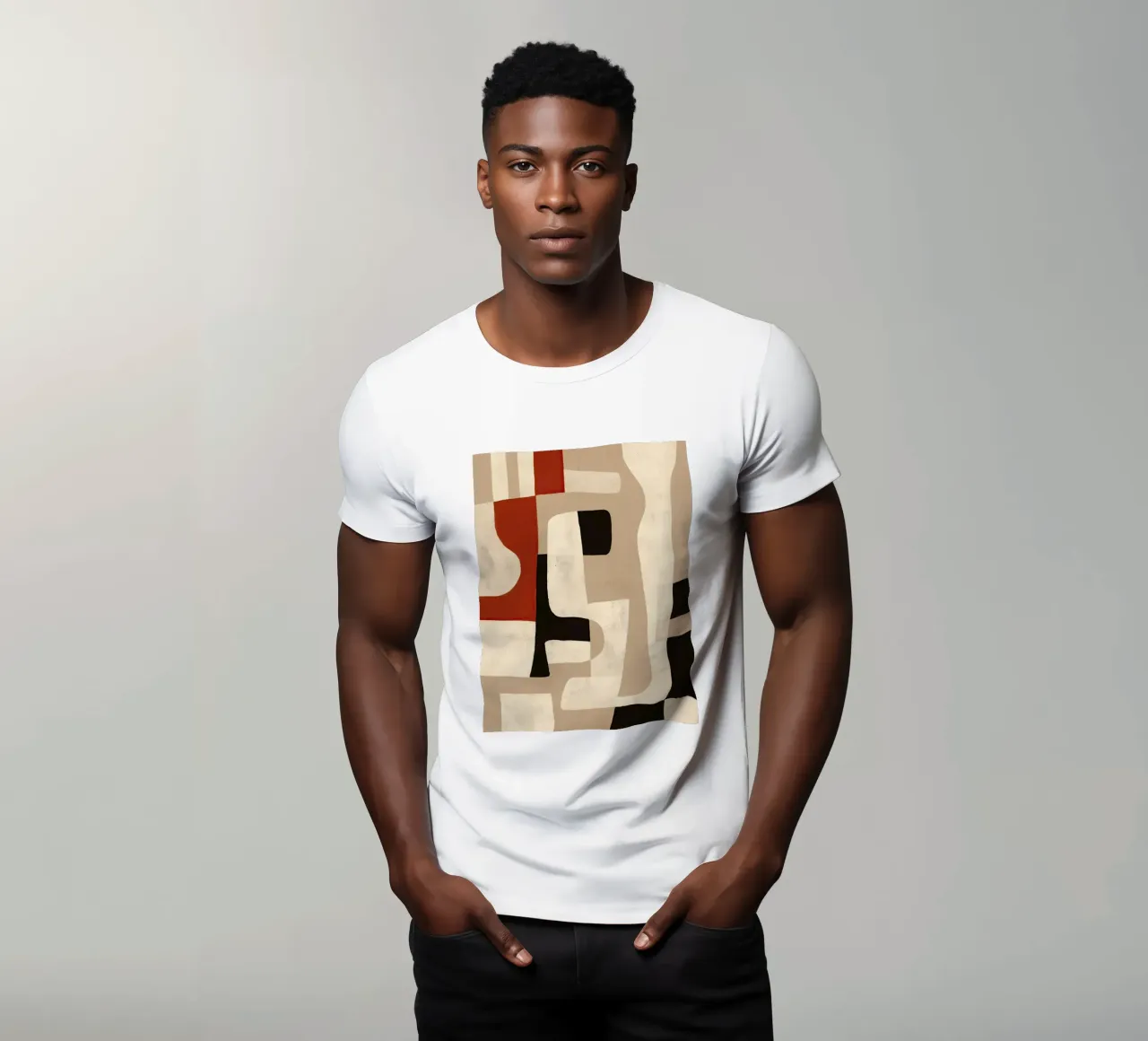 Interlocking Forms t-shirt van Nadjaa