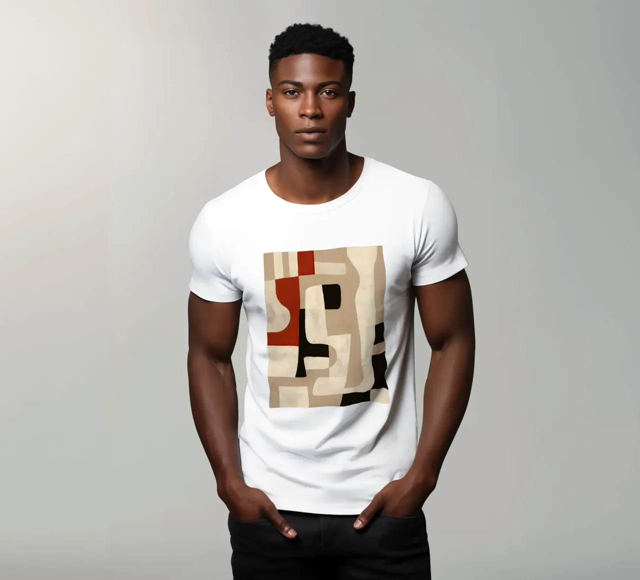 Interlocking Forms t-shirt van Nadjaa