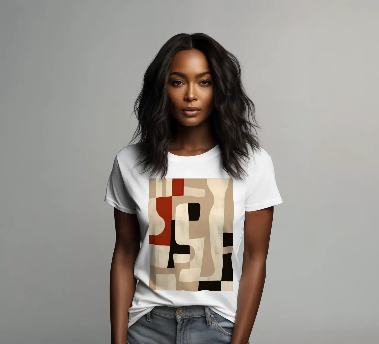 Interlocking Forms t-shirt da donna da Nadjaa