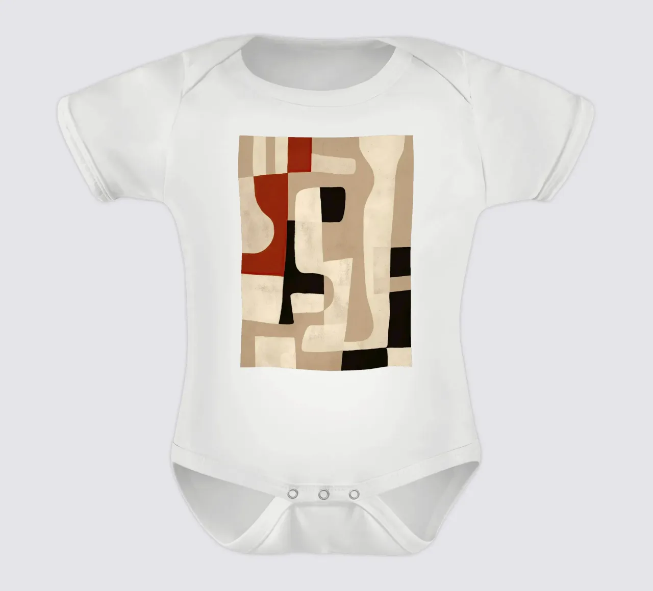 Interlocking Forms Kurzarm Babybody von Nadjaa