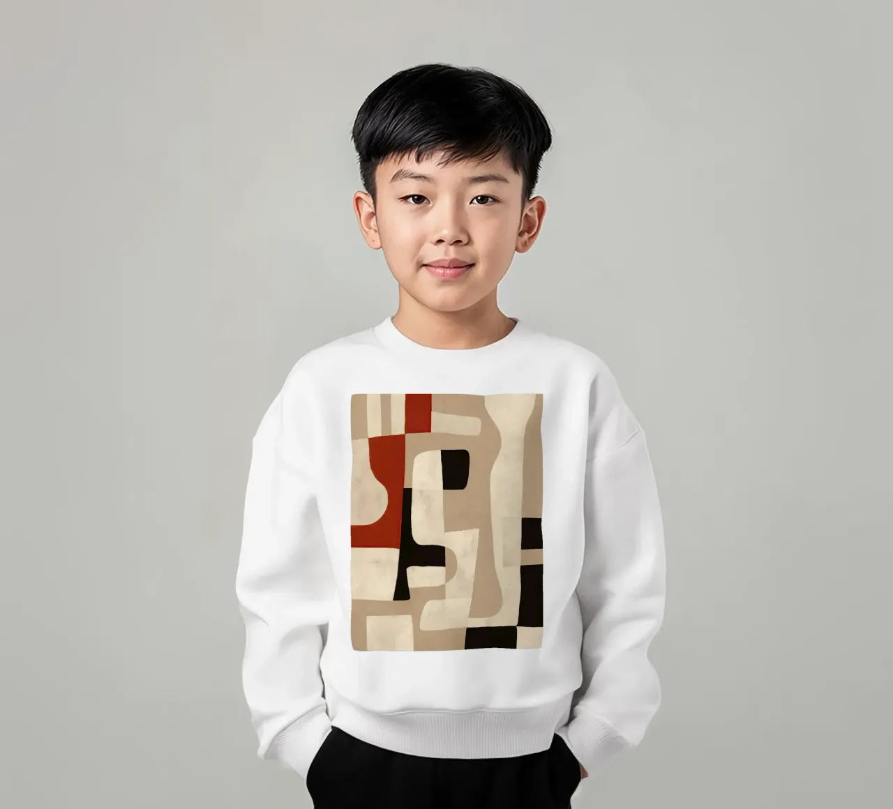 Interlocking Forms kinder sweatshirt van Nadjaa