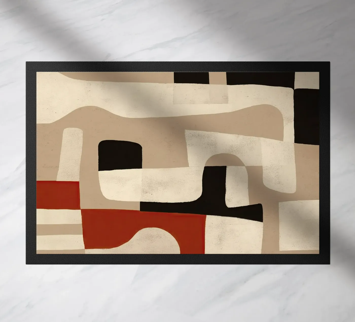 Interlocking Forms Fußmatte von Nadjaa