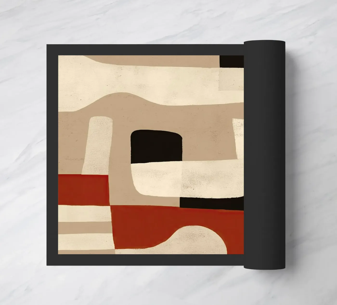 Interlocking Forms Fußmatte von Nadjaa