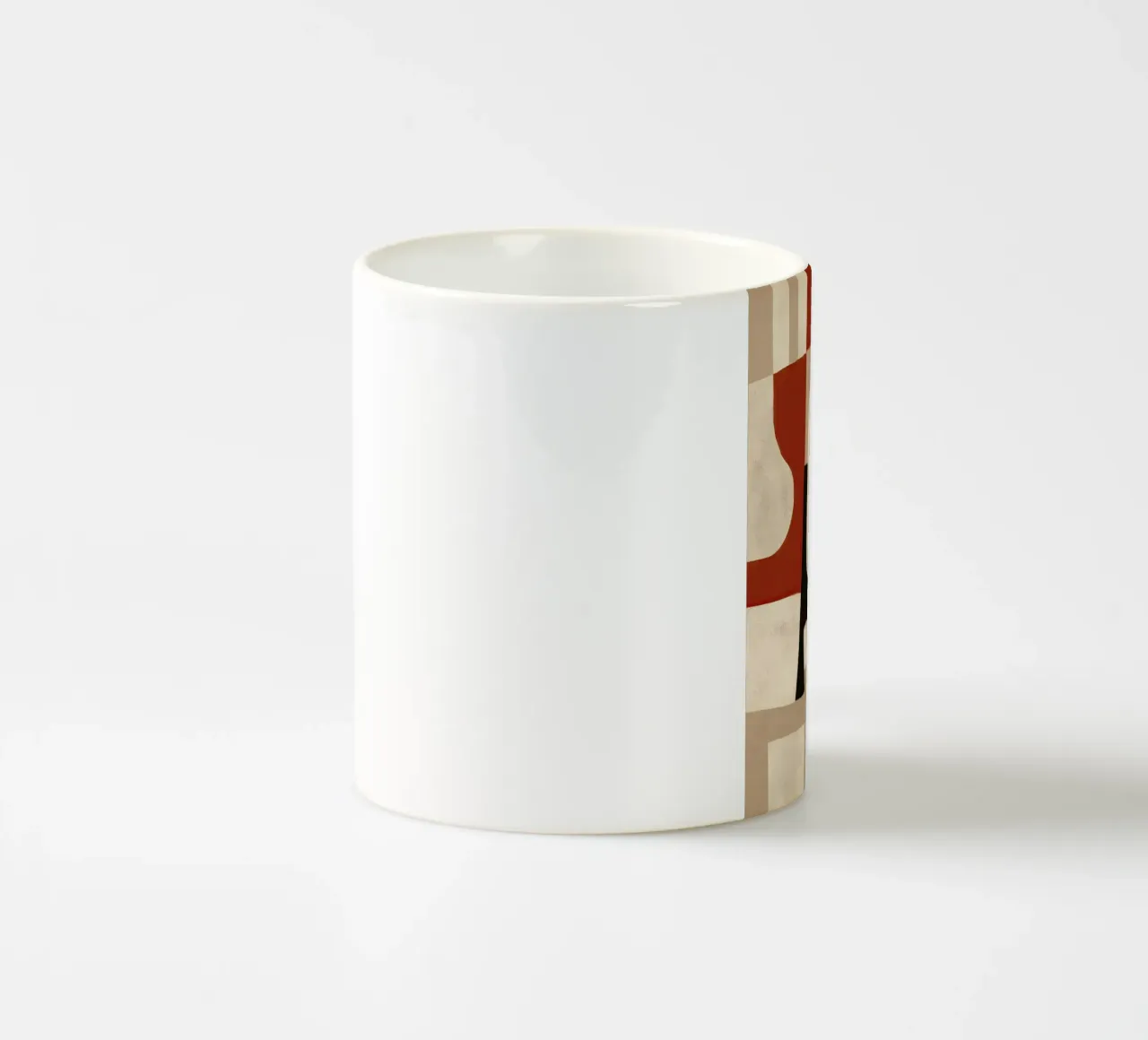 Interlocking Forms ceramic mug by Nadjaa