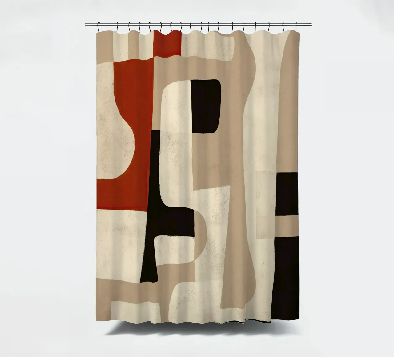 Interlocking Forms Duschvorhang von Nadjaa