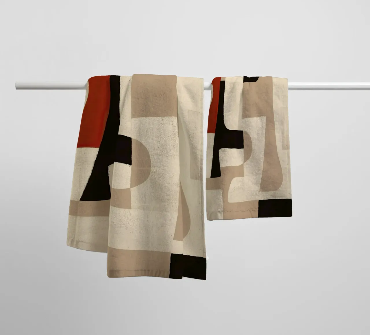 Interlocking Forms Handtuch von Nadjaa