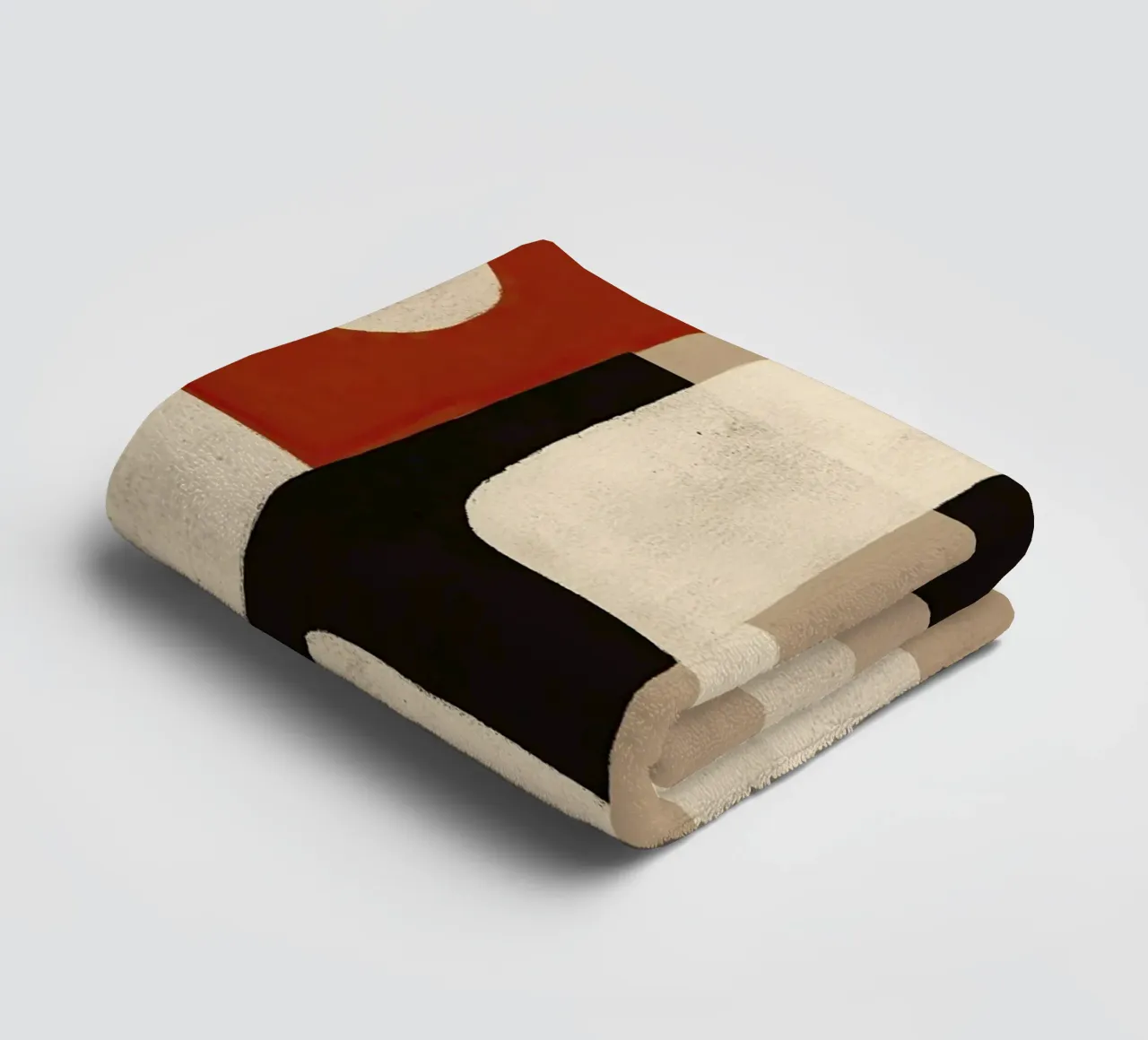 Interlocking Forms Handtuch von Nadjaa