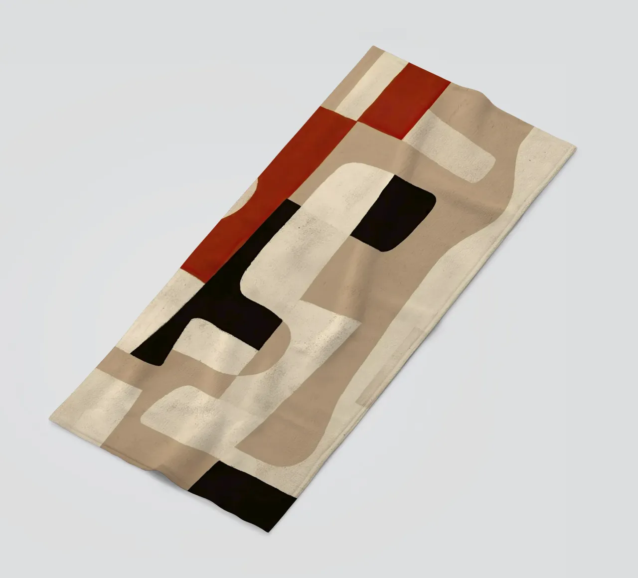 Interlocking Forms beach towel by Nadjaa