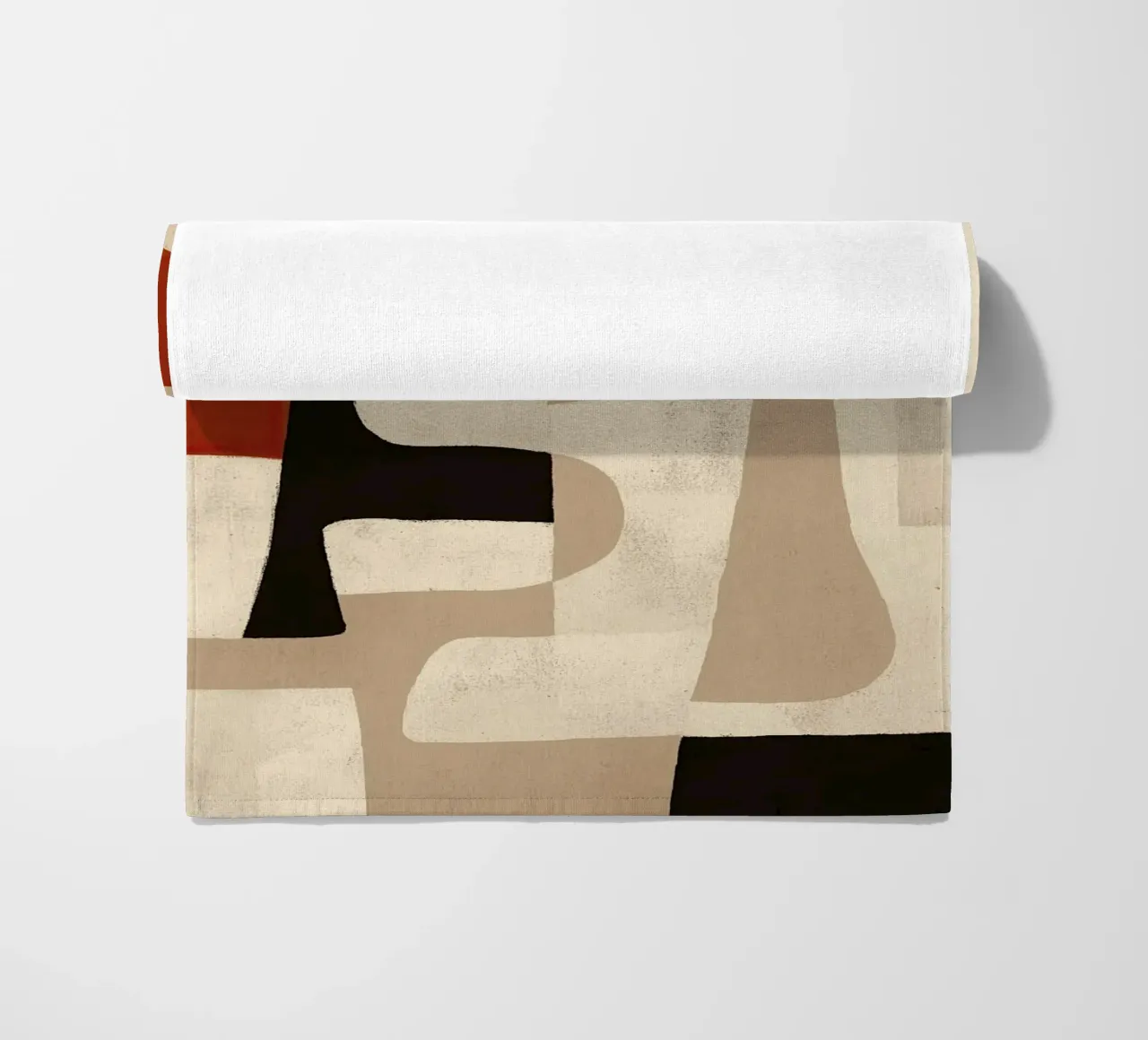 Interlocking Forms beach towel by Nadjaa