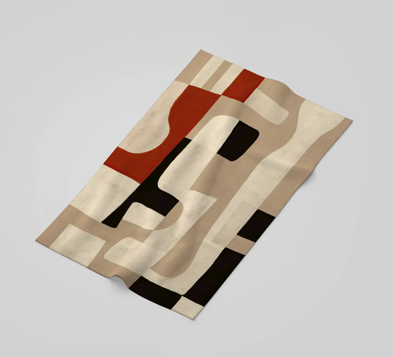 Interlocking Forms beach towel by Nadjaa