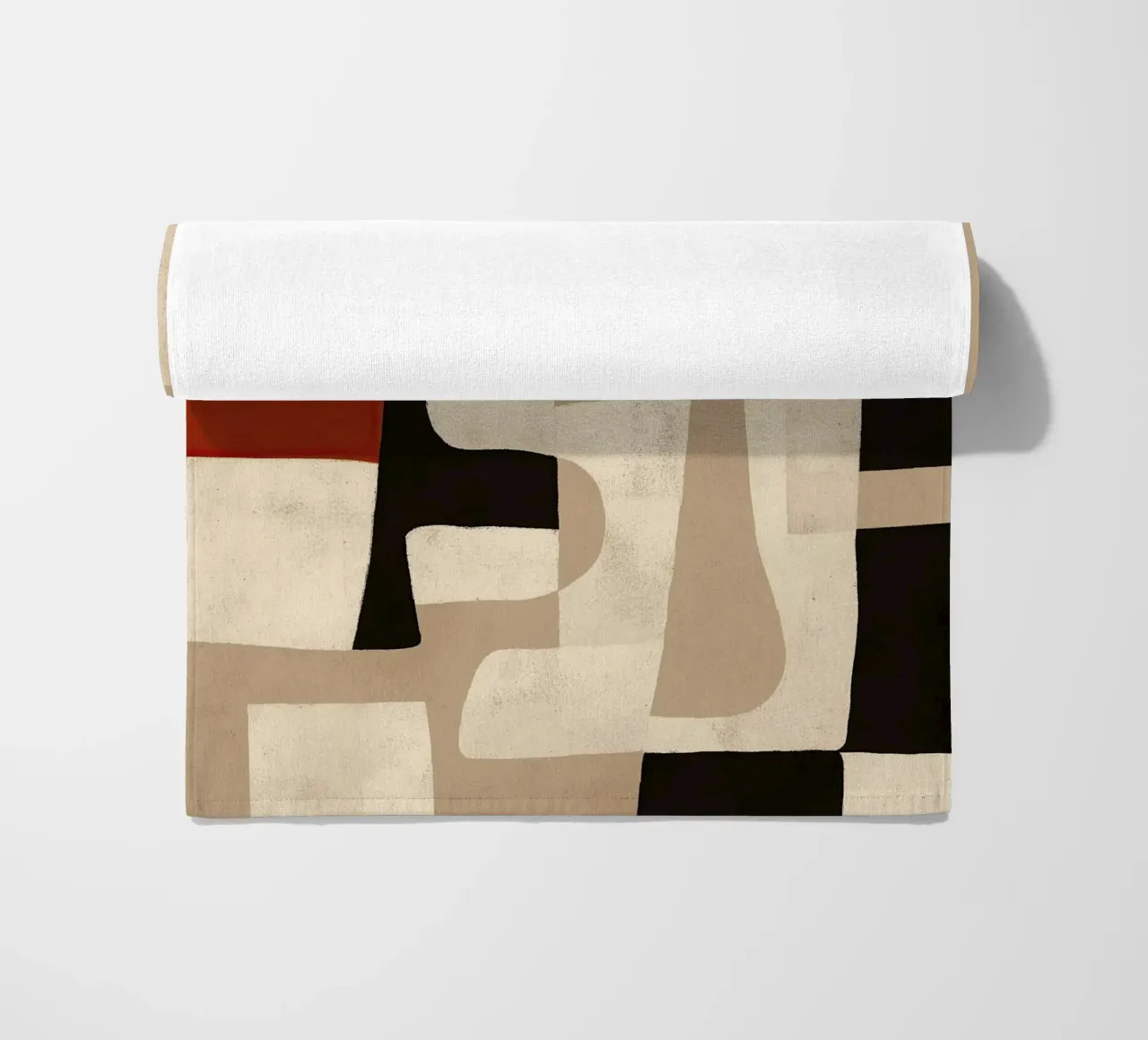 Interlocking Forms beach towel by Nadjaa