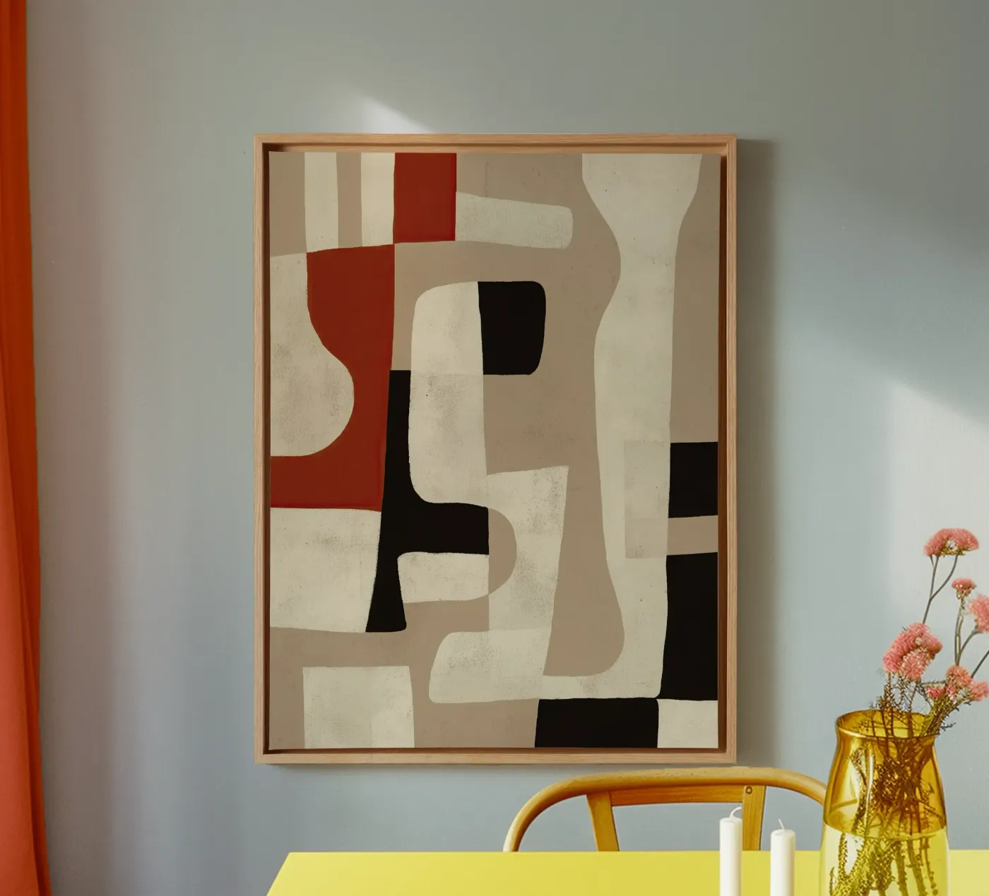 Interlocking Forms canvas van Nadjaa