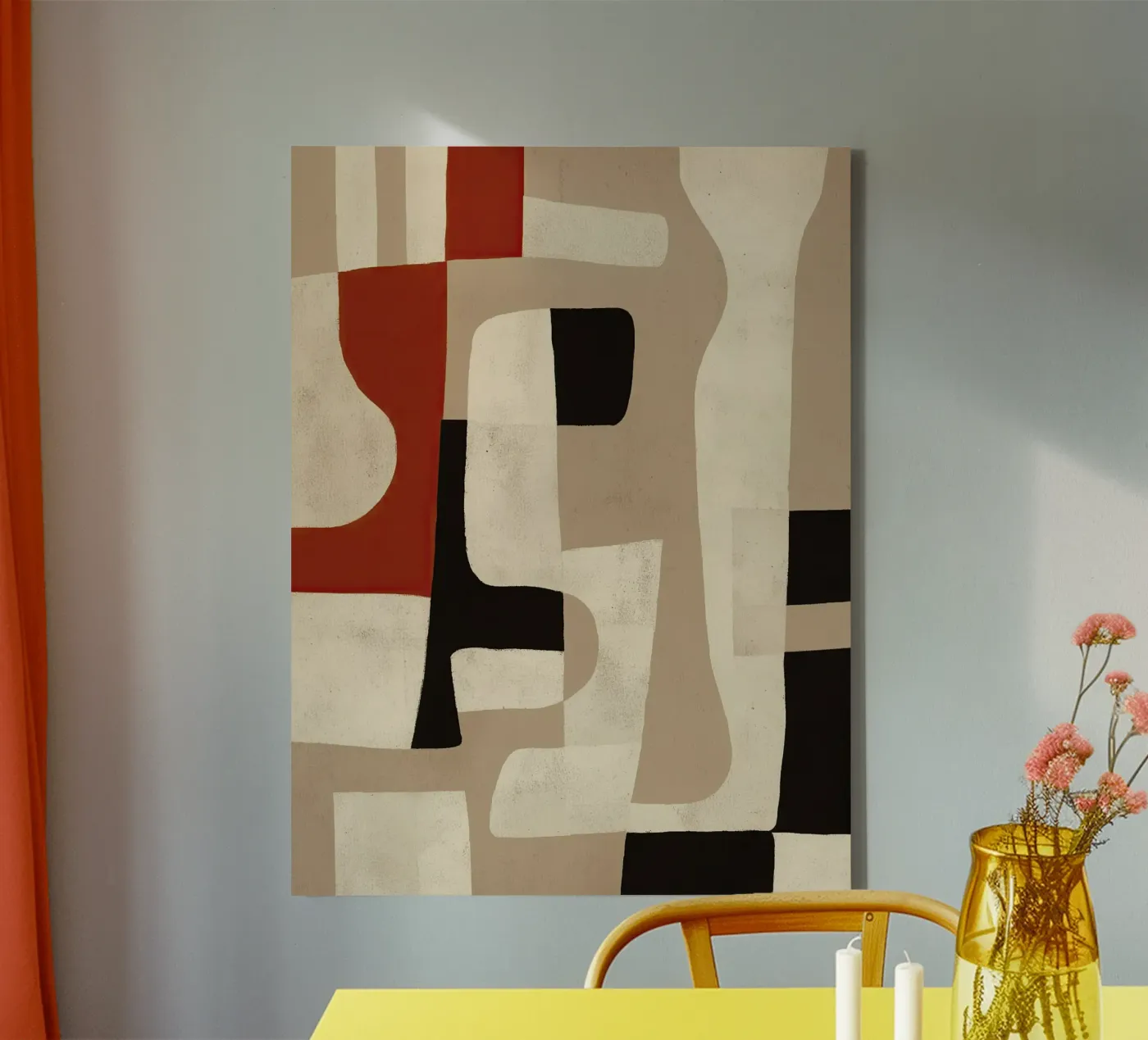 Interlocking Forms canvas van Nadjaa