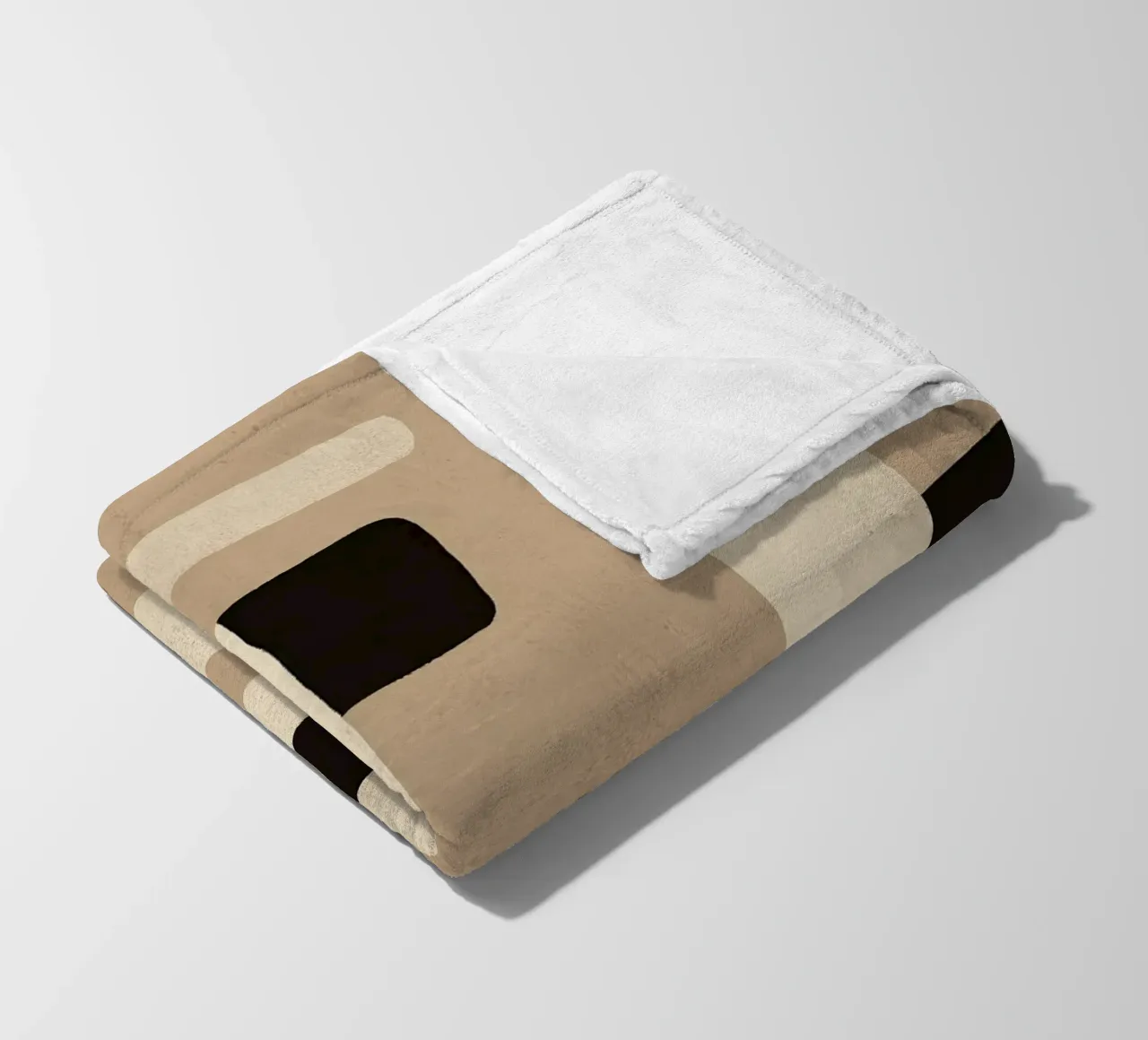 Interlocking Forms fleece blanket by Nadjaa