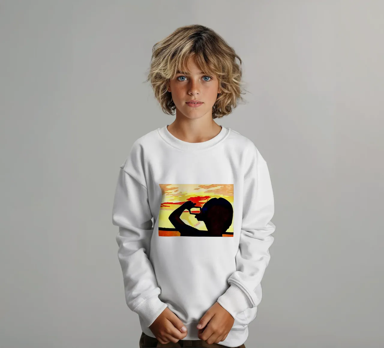 Child kids sweatshirt by Massimo Frascogna
