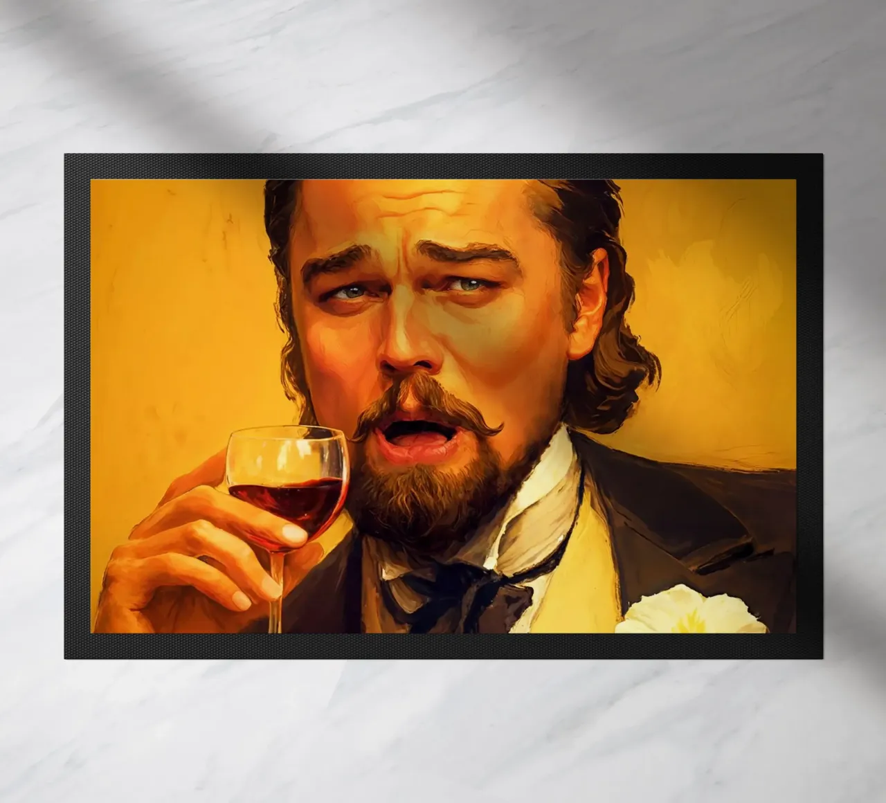 Laughing Leonardo DiCaprio Meme zerbino da Lootprint