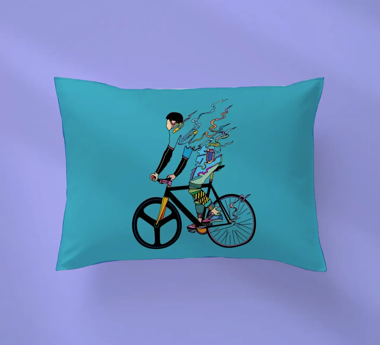 Fast friday decorative cushion by The Cyclist