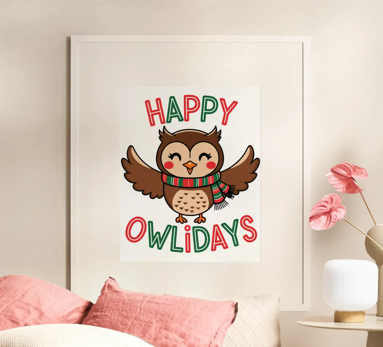 Happy Owlidays poster da edsonramosart