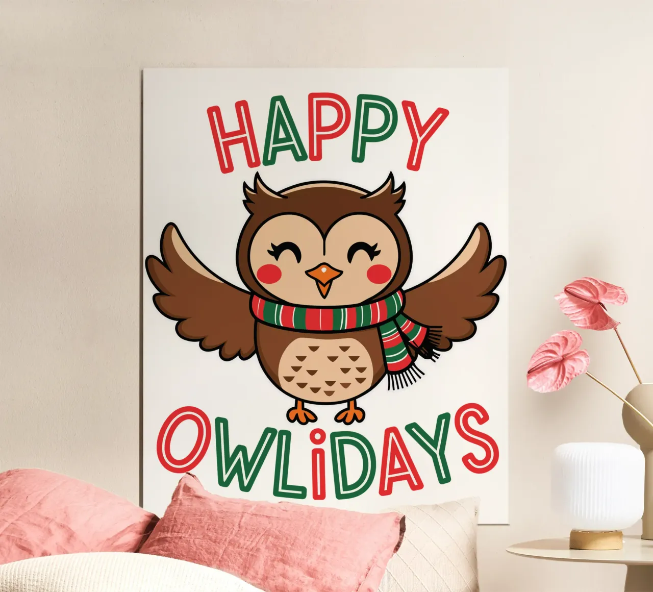 Happy Owlidays poster da edsonramosart
