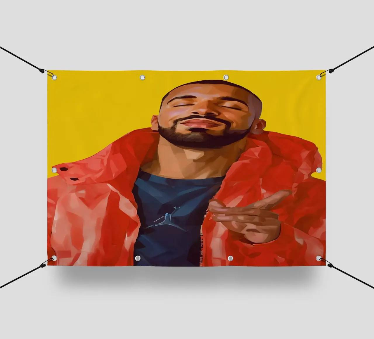 Drake Meme Yes telo in pvc da Lootprint